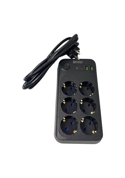 Showmax Sh-4630 2mt 2xusb-2xtype-c 4lü Termal Akım Korumalı Priz 10a 2500w 2 M