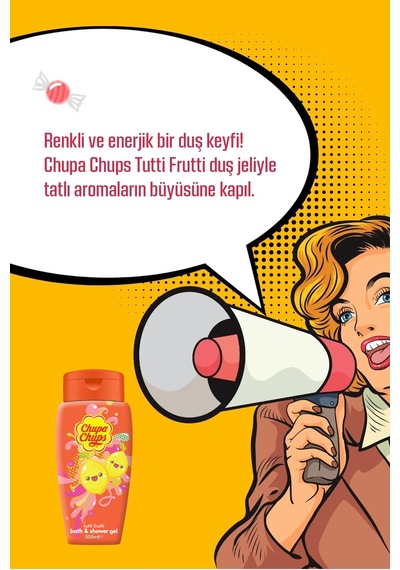 Chupa Chups Karışık Meyveli Banyo ve Duş Jeli 300 ML
