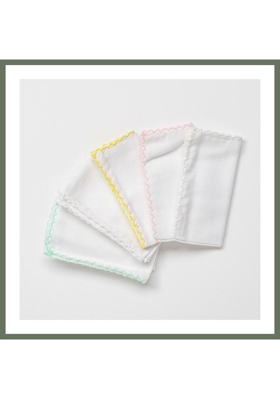 Bezos Ac24447 Basic 5'li Bebek Ağız Mendili 25x25 Cm Pink Renk: Pink Bezos1