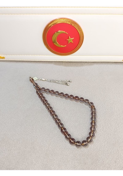 Ateş Kehribar Tesbih Küre Kesim 09795442