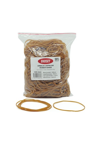 Ekoset 120Mm Kauçuk Paket Ambalaj Lastiği 1000 Adet