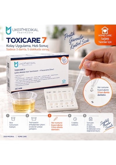 Uker Medikal Üker Toxıcare 7 Evde Madde Testi