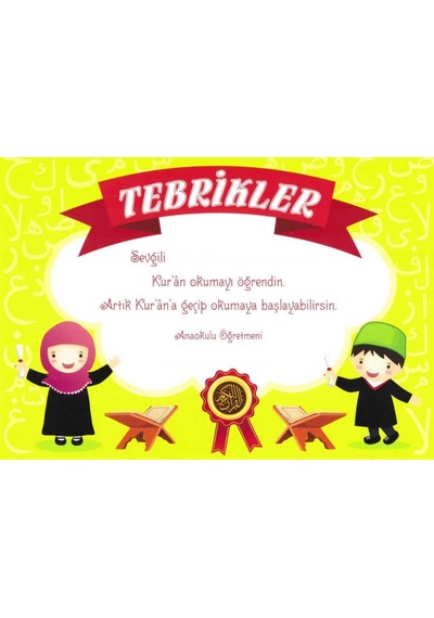 Tebrik Kartı Kuran'a Geçiş
