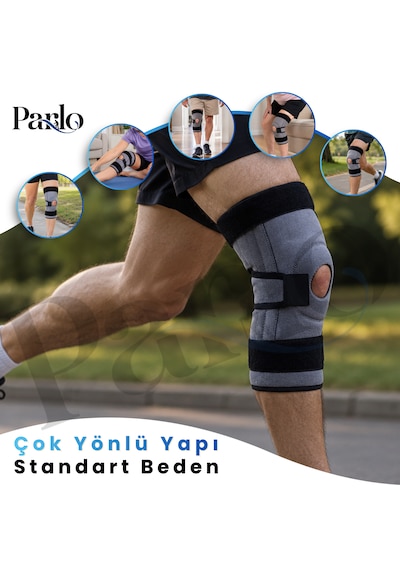 Ligament Ve Patella Destekli Dizlik 1 Çift Ayarlanabilir Spiral Balenli Ortopedik Diz Desteği