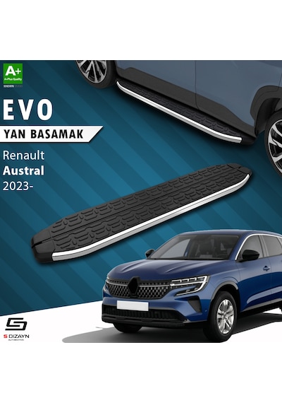 S-dizayn Renault Austral Evo Krom Yan Basamak 183 Cm 2023 Üzeri