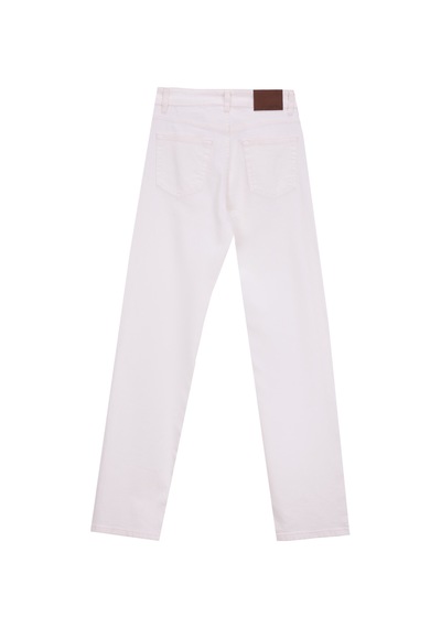 Fabrika Beyaz Kadın Pamuklu Denim Pantolon F5wl-pnt0192