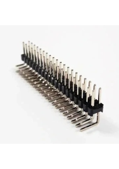 Erkek Pin Header 2x20 Pin Male 2.54mm 90 Çift Sıra