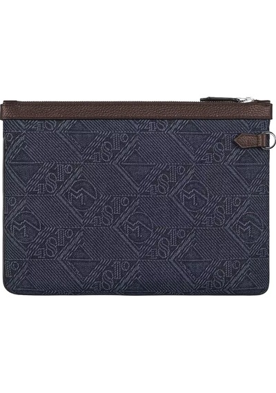 Montblanc 4810 Denim El Çantası 221476 Mavi