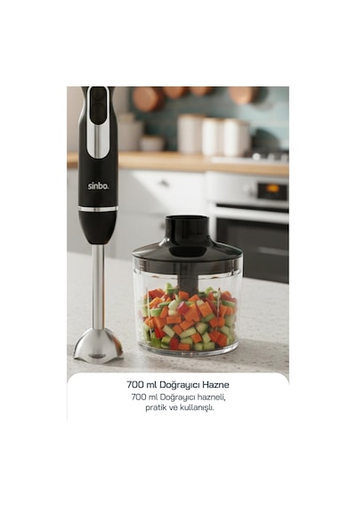 Sinbo SHB-7529 Çok Fonksiyonlu El Blender Seti