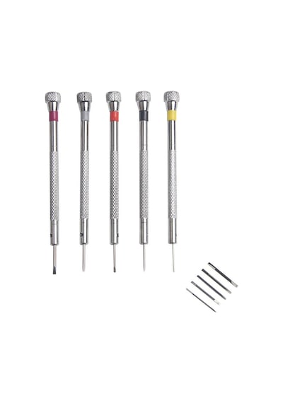 5 Adet Küçük Tornavida Seti Saat Elektronik Tamiri + Yedek Uçlar