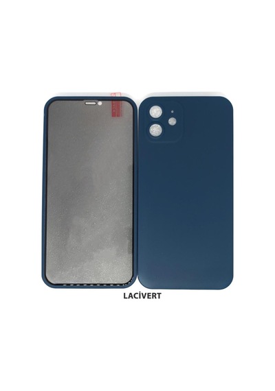 Pp Apple Uyumlu iPhone 12 360 Derece Hayalet Ekran Koruyucu Full