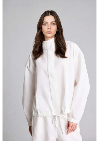 Defacto %100 Pamuk Regular Fıt Poplin Uzun Kollu Ecru Tunik H0675ax26sper105 Ekru-er105