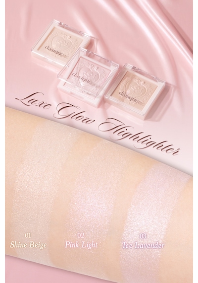 Dasique İnci Taneleriyle Yoğun Işıltı Sunan Özel Tasarımlı Aydınlatıcı Luxe Glow Highlighter 02 Pink Light