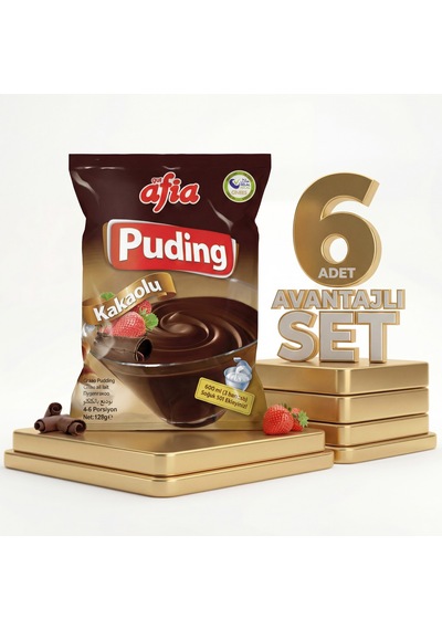 Afia Kakaolu Puding 6x125 Gr