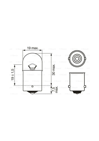 Bosch 1987302815 1987302928 Ampul Eco 12v 67 Park R5w Ba15s Osram