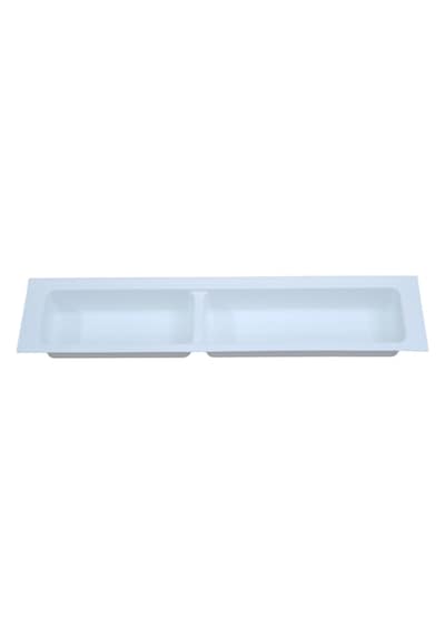 Mutfak, Çekmece Düzenleyici 2 Bölme Modül, Beyaz, 11 x 48 cm (Boydan 3,5 cm Kesilebilir)
