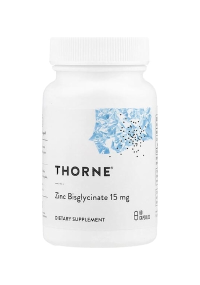 Thorne, Çinko Bisglisinat, 15 Mg, 60 Kapsül