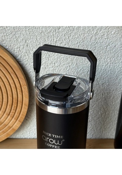 Arow Termos Kupa Matara 750ml Siyah Siyah