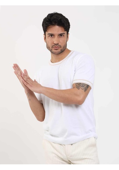 Dufy Beyaz Erkek Slim Fit Düz O Yaka Kazak - 104646-beyaz Beyaz
