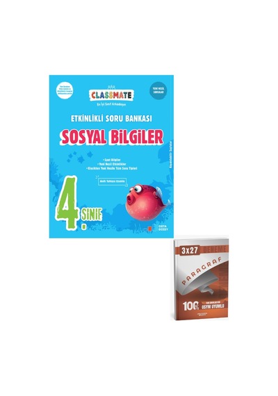 Okyanus 2027 4. Sınıf Classmate Esb Sosyal Bilgiler Etkinlikli Soru Bankası+anla Kazan Paragraf