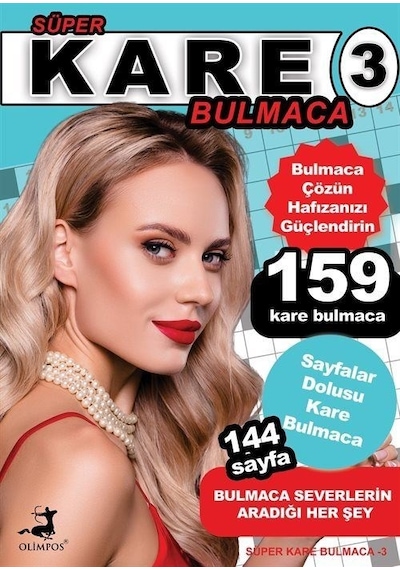 Süper Kare Bulmaca - 3 - Bertan Kodamanoğlu - Olimpos Yayınları