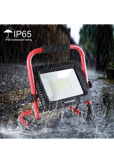 Projektörü 50 W Led Projektör 5500 Lm 6500 K Su Geçirmez Ip65 Çalışma Lambası Döndürülebilir 3 M Fişli Kablo Çok Renkli