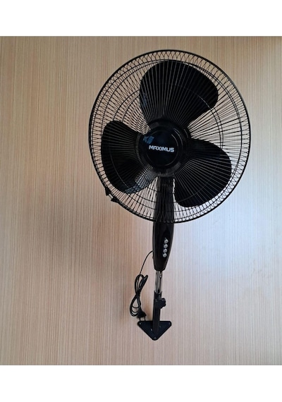 Ayrex Depolife Duvar Montajlı Hava Vantilatörü 3 Kademe Hız Ayarlı Pervane Sağ Sol Dönme 45w Siyah Renk