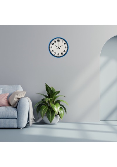 Sky Blue 36 Cm Duvar Saati Çok Renkli