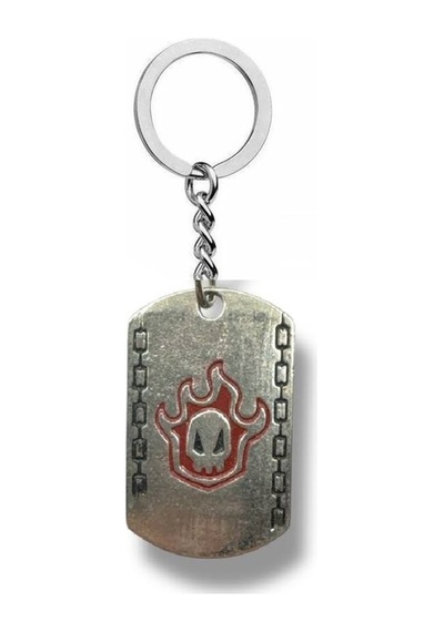 Anime Bleach Kırmızı Künye Dog Tag Anahtarlık Unisex Anime Aksesuar
