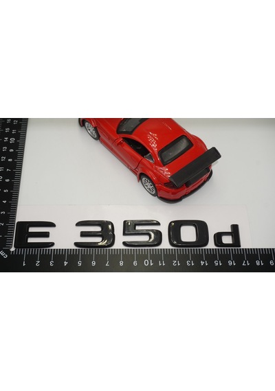 E 350d Bagaj Parlak Siyah ABS 3M 3D Yazı Logo