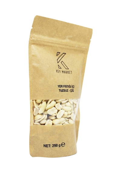 Key Market Soyulmuş Tuzsuz Doğal Az Kavrulmuş Yer Fıstığı 250 G
