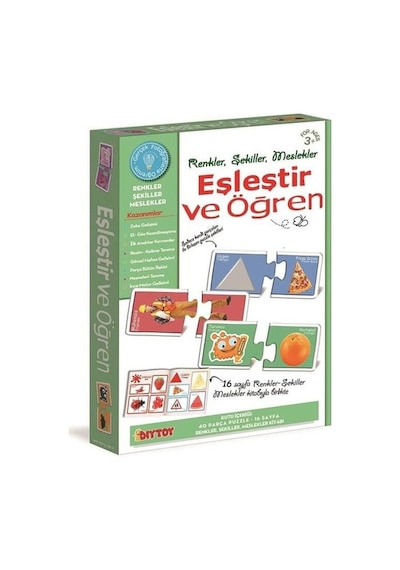 Diytoy Eşleştir Öğren Meslekler-Renkler-Şekiller