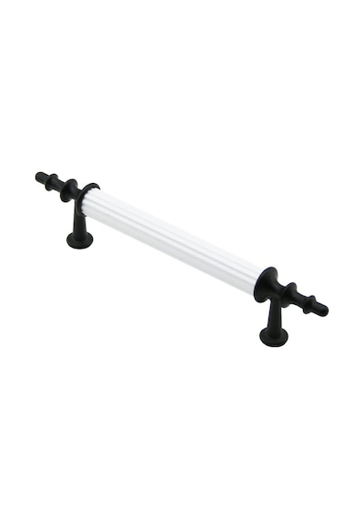 10 Adet Beyaz - Siyah Boru Kulp 9.6cm 5468 Çok Renkli