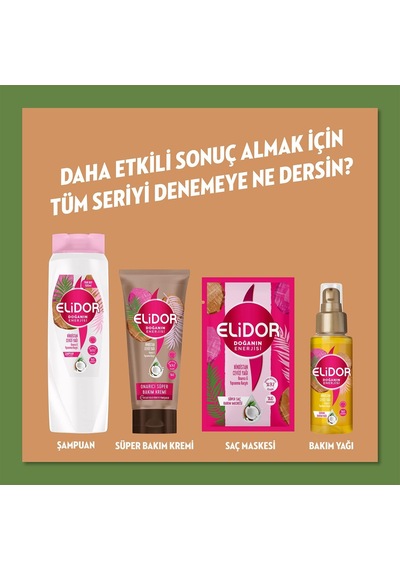 Tr Doğanın Enerjisi Saç Kremi Hindistan Cevizi Özlü 350 Ml 1 Paket 1 X 350 Ml