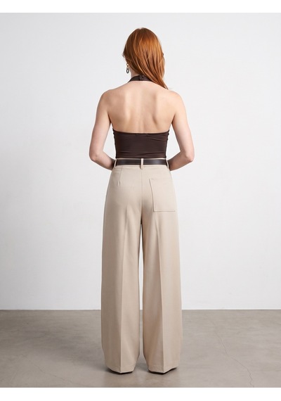 DİLVİN 21267 Halter Top-koyu Kahve