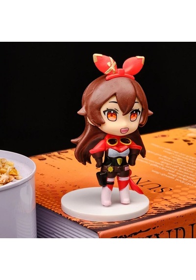 Genshin Impact Amber Mini Figür - 10 Cm Koleksiyonluk Anime Figürü