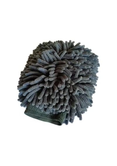 Gri Renkli Mikrofiber Oto Yıkama Eldiveni, 20 X 24 Cm 256
