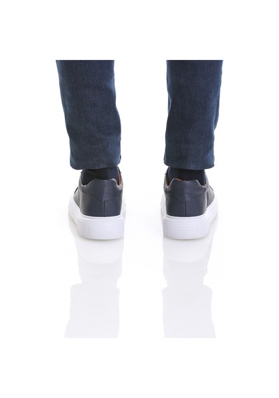 Hatemoğlu Lacivert Casual Bağcıklı Deri Sneakers 13213023c012 005 Lacivert