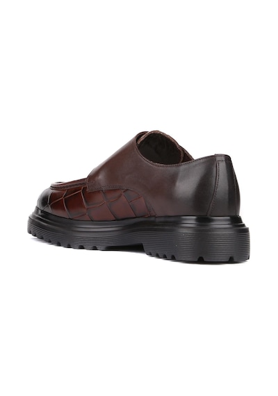 Shoetyle - Kahverengi Croco Deri Tokalı Erkek Klasik Ayakkabı 250-1616-762-kahverengi Kahverengi Shoetyle - Kahverengi Croco Deri Tokalı Erkek Klasik Ayakkabı 250-1616-762-kahverengi Kahverengi
