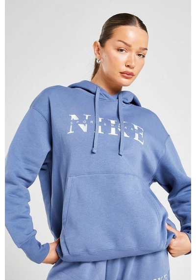 Nike Sportswear Phoenix Ls Top Sweatshirt Blue Kadın Sweatshirt Mavi