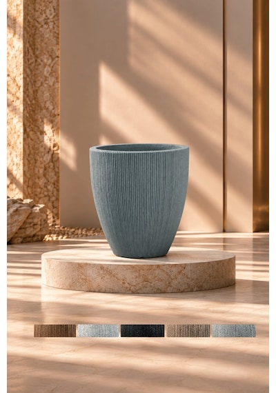 Bostann Dekoratif Saksı - Botonıa 020 - 30l - Gri 30 Lt