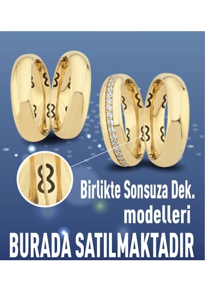 Altın Alyans Klasik 3mm Bayan T12735 Renkli