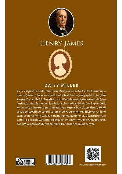 Daisy Miller - Henry James - Maviçatı (dünya Klasikleri)
