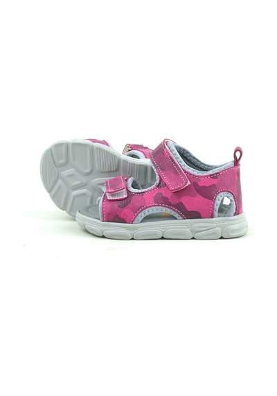 Hapshoe Rakerplus Hakiki Deri Pembe Kamuflaj Bebek Sandalet Pembe