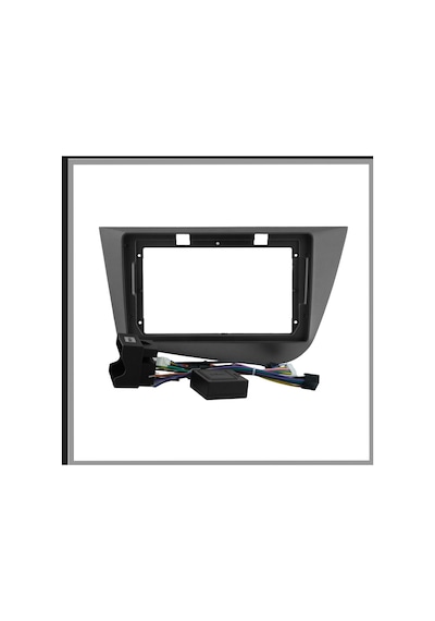 Govimaks Seat Altea 2004-2014/toledo 2006-2009 Uyumlu 9 Inc Füme Androıd Multimedya Çerçevesi-soket-canbus