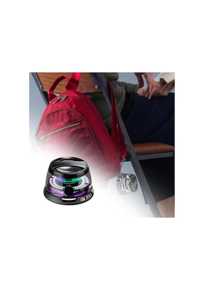 G300 Bluetooth 5.3 Hoparlör Mini Taşınabilir Manyetik Pc Rgb Hoparlör Için Çok Fonksiyonlu 3d Oda Sesi Ve Rgb Aydınlatma İphone, Android, Tws Siyah