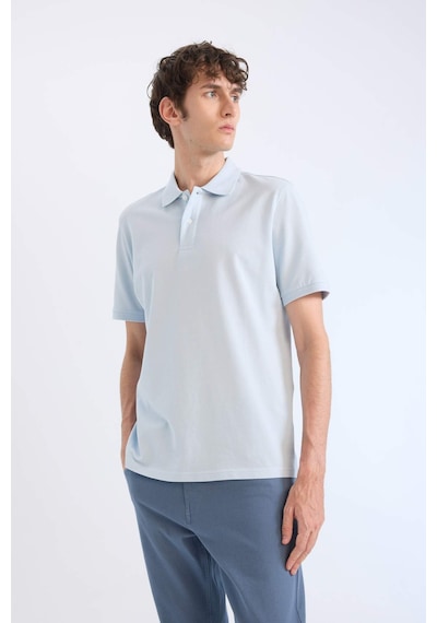DeFacto %100 Pamuk Regular Fit Polo Yaka Kısa Kollu Basic Düz Pike Kumaş Tişört C1293AX25SPBE343