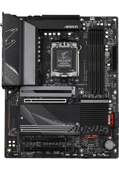 Gigabyte B650 Aorus Elite AX AMD B650 6666 MHz (OC) DDR5 Soket AM5 ATX Anakart
