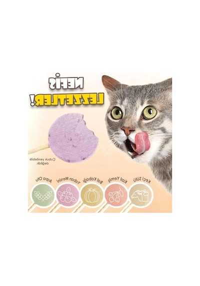 Karışık Lezzetli Kedilere Özel Lolipop, 15'li Paket