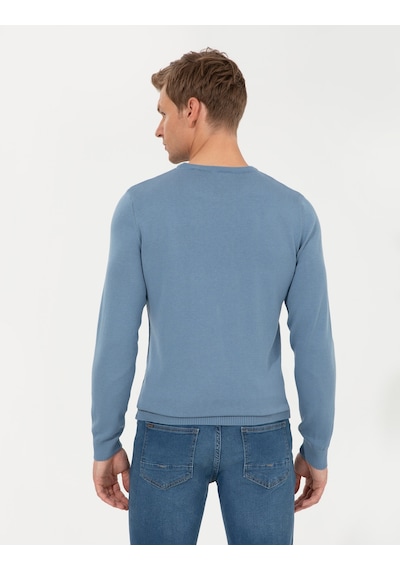 Pierre Cardin Erkek Mavi Kazak /triko 50257290-vr036 Mavi